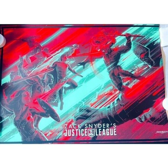 BottleNeck Gallery ZACK SNYDER'S JUSTICE LEAGUE Juan Ramos Poster Print 24x36 - Picture 8 of 10